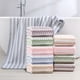 thumbnail image 1 of Juego de toallas de baño | Toalla gruesa, suave y altamente absorbente para baño, playa, piscina | Gran 55x27 pulgadas | Patrón de rayas | Doble dobladillo duradero | Verde, azul, rosa, café, 1 of 8