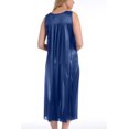 thumbnail image 4 of Ezi Nightgowns for Women - Soft & Breathable Satin Night Gowns for Adult Women - Medium to Plus Size Womens Sleep Shirts - Long Mid-Length Nightgown, 4 of 9