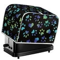 thumbnail image 5 of Yuyamidu Colorful Dog Paw Toaster Cover 4 Slice Bread Maker Dust Protection Cover Easy to Clean Anti Splash Wide Slot Home Kitchen Baking Supplies Decorative Cover, 5 of 7