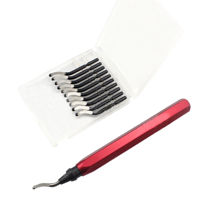 Mango de Herramienta de Desbarbado con Cuchillas Removedor de Rebabas Scraper Edger Tool Manija Sunnimix Raspador removedor de rebabas