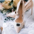 thumbnail image 2 of FRCOLOR shoe clip 1 Pair Rhinestone Shoe Clips Shoe Decorations Wedding Shoe Clips Bride Shoe Clips,1.5"X1.18"X0.2", 2 of 5