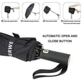 thumbnail image 2 of WWS-Miserwe Umbrella 12 Ribs Windproof with Auto Open Close Button Teflon Coating Golf Umbrella Lengthened Handle Travel Umbrella with Free Upscale Leather Umbrella Cover, 2 of 4