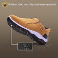 thumbnail image 6 of NOKIO S𝗅ip On Hiking Shoes for Men Comfortable S𝗅ip-Res𝗂st𝖺𝗇𝗍 Sneakers Breathable Casual L𝗈afers Shoes Lightweight Thick-Soled Sports Shoes Wide Width Outdoor Athlet𝗂c Shoes, 6 of 8