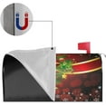 thumbnail image 3 of Christmas Bow Bell Red Mailbox Covers Magnetic Mailbox Wraps Post Letter Box Cover Standard Oversize 21"X18"/25.5" X 21" Mailwrap Garden Home Decor, 3 of 6