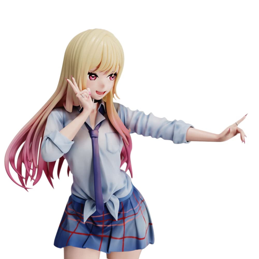 Dupurit Latest OtakuGentleman Japanese Anime My Dress-Up Darling Kitagawa Marin Action Figure Wonderful Works School Uniform Version Exquisite Boxed10.8in