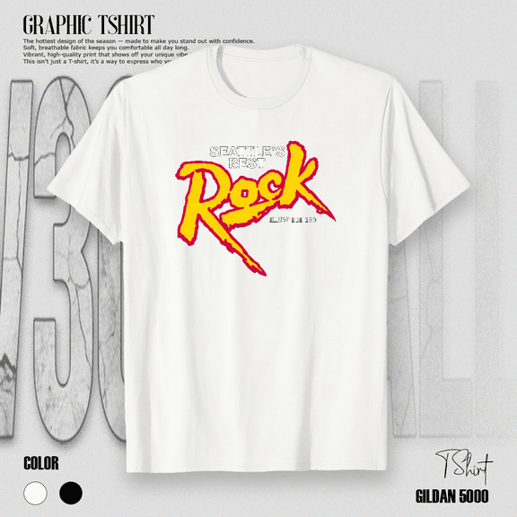 Rock 99.9 KISW Seattle Classic Radio Station Vintage Fan Art Unisex T-Shirt V70947, up to size 5XL