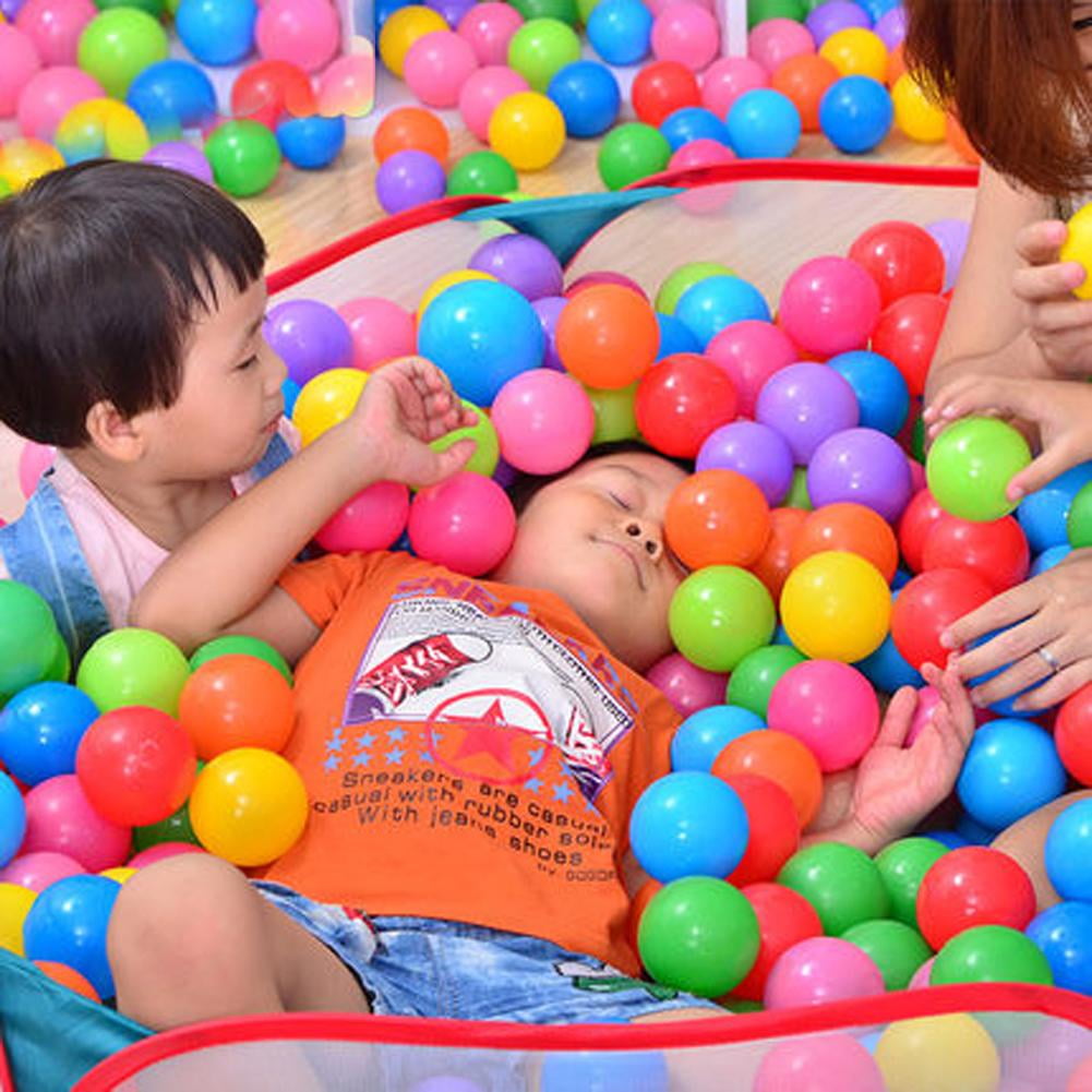 25/50/100Pcs Soft Plastic Water Pool Ocean Ball Fun Colorful Baby Kid Swim Toy 