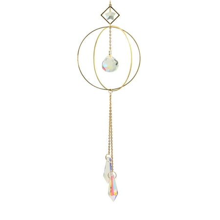 

huoge Moonlight Pendant Crystal Light Prism Car Hanging Wind Chime