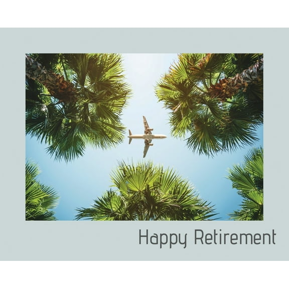 Happy Retirement Guest Book ( Landscape Hardcover ): Guest book for retirement, message book, memory book, keepsake, lan, (Hardcover)