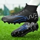 thumbnail image 2 of Tacos de fútbol profesionales para hombres, botas de fútbol de tobillo alto, TF/FG, entrenamiento al aire libre, puntas largas, césped, Futsal, antideslizante, ultraligero, 2 of 5