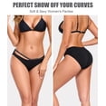 thumbnail image 2 of CF Modal Bikini Panties for Women Pack Soft Breathable Underwear String Bikini Low Rise Briefs Ladies Hipster Panty S-2XL (5B,L), 2 of 7