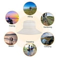 thumbnail image 4 of FZFLZDH Men And Women's Sun Protection Floppy Visor Bucket Hat Outdoor Large Brim Hat Uv Protection Sun Hat Fisherman Hat Beige, 4 of 5