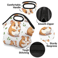 thumbnail image 4 of Herdesigns Cute Neoprene Lunch Bag, Cute Hamster Insulated Lunch Box for Women Men Washable Lunch Tote Soft Lunch Container With Zipper for Work Picnic Travel, 4 of 7