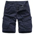 thumbnail image 1 of Mens Cargo Shorts Buttons Summer Outdoor Hiking Multi-pocket Work Utility Pants, 1 of 2