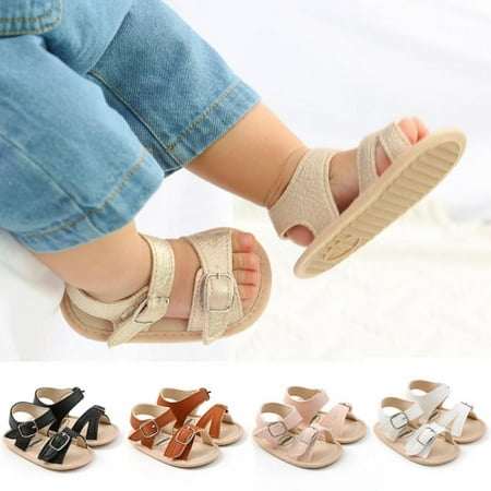 

Forzero Infant Baby Girl Boy Sandals Comfort Premium Summer Outdoor Beach Shoes with Flower Bowknot Anti Slip Rubber Sole Newbron Toddler Prewalker First Walking Shoes
