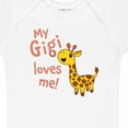thumbnail image 4 of Inktastic My Gigi Loves Me- Cute Giraffe Boys or Girls Baby Bodysuit, 4 of 5