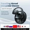 thumbnail image 3 of MS162 Translation Earbuds Real Time OWS Open Ear AI Translator Earbuds Wireless Bluetooth Earphones Support 150 Languages Translator Earbuds Bluetooth Translation for iOS & Android(Black), 3 of 9