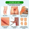 thumbnail image 5 of Foam Bandages Pad, Silicone Adhesive Border 7"x7" Waterproof Sacral Pads Absorbent Breathable, 5 of 7
