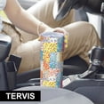 thumbnail image 6 of Pioneer Flower Floral Print Pattern 20oz Skinny Tumbler with Straw & Lid, Double Wall Vacuum Insulated Cup, Leak-Proof, Cup Holder Friendly, Hot 6H Cold 12H, 6 of 6