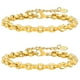 thumbnail image 2 of Brazalete VentDepot ShineLoop 2 Pzas 16-21cm 5mm Acero Inoxidable Oro, 2 of 4