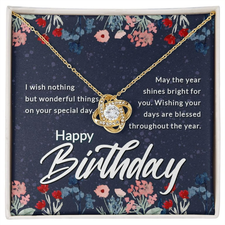 Happy hotsell birthday necklace