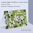 thumbnail image 3 of Yayeee Toggle Light Switch Wall Plate 2-Gang 4.56"x4.48" Decorative Outlet Cover, Retro Floral, 3 of 7