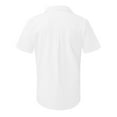 thumbnail image 2 of adviicd Grunt Style Shirts For Men Men's Loose Fit Midweight Chambray Short Sleeve Shirt White XL, 2 of 4