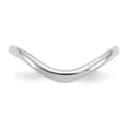 thumbnail image 3 of 14K White Gold Ring Band Fashion Polished Wave Thumb, Size 9, 3 of 5