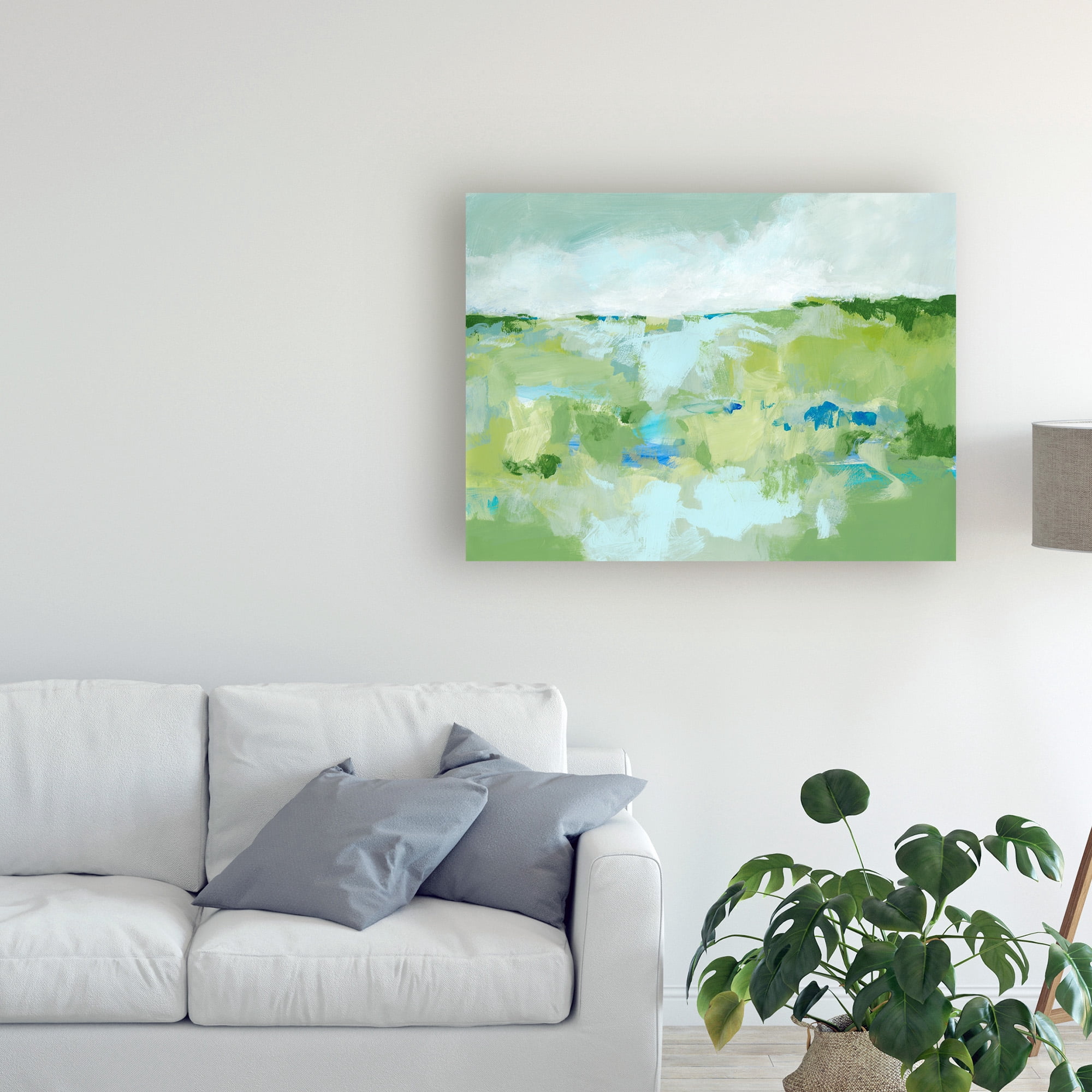Trademark Fine Art 'Spring Green I' Canvas Art by Christina Long