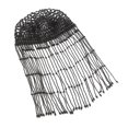 thumbnail image 1 of Tocado con borlas y perlas, accesorio para el cabello de los años 20 para bailes de graduación en discotecas. Negro, 1 of 9