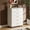 With Handles, variant on MOONMISS Wooden 5-Drawer Dresser with Handles and Wheels – Modern Storage Cabinet,White