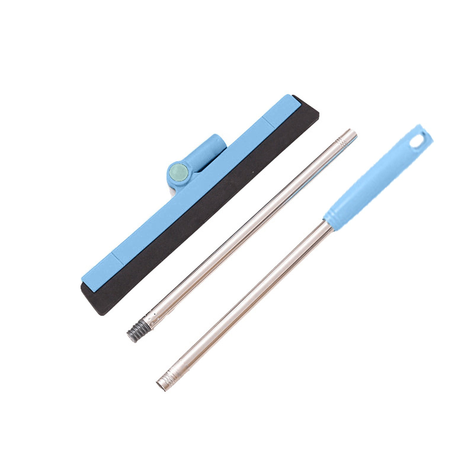 Shower Squeegee Clear Glass Wall Cleaner Wood Handle Window Squeegee Small  Squeegee for Glass Door Floors Cleaning B03E