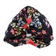 thumbnail image 4 of Gorro anudado con lazo estampado para bebé, gorro suave para bebé de 3 a 18 meses (negro con flor), 4 of 9