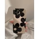 thumbnail image 2 of 1pc Gucadi Black Floral Phone Case For Apple Iphone, 2 of 4