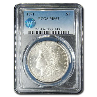 1891 Morgan Dollar MS-62 PCGS