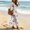 Multicolor, variant on QSAWXQZ Women's Maxi Dress V Neck 3/4 Sleeve Loose Gown Casual Flowy Summer Sundress XL