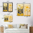 thumbnail image 4 of Designart "Minimal Art Abstract Yellow Forest II" Landscape Trees Wall Art Set Of 2 - Traditional Yellow Wall Decor Set Of 2, 4 of 6