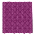 thumbnail image 3 of Ambesonne Abstract Shower Curtain, Victorian Damask Classical, 69"Wx84"L, Dark Magenta Pink, 3 of 5