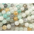 thumbnail image 3 of 6mm Light Multi Aqua Jade Faceted Round Genuine Gemstone Natural Jewelry Making, 3 of 4