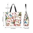 thumbnail image 5 of Kdxio Watercolor Floral With Butterflies Casual Tote Bags Women Big Capacity Shoulder Bag for Women Travel Shoulder Bags Handbags, 5 of 8