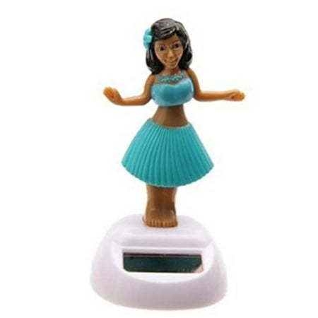 - Solar Power Motion Toy Hawaii Hula Dancing Beach Girl Teal Figurine Light Activated Cute Novelty Gift Suncatcher Car Office Home Decor