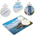 thumbnail image 4 of Dish Drying Mat Lighthouse Landscape Absorbent Dry Mats for Dishes Draining Pad for Kitchen Countertop 18" x 24", 4 of 7