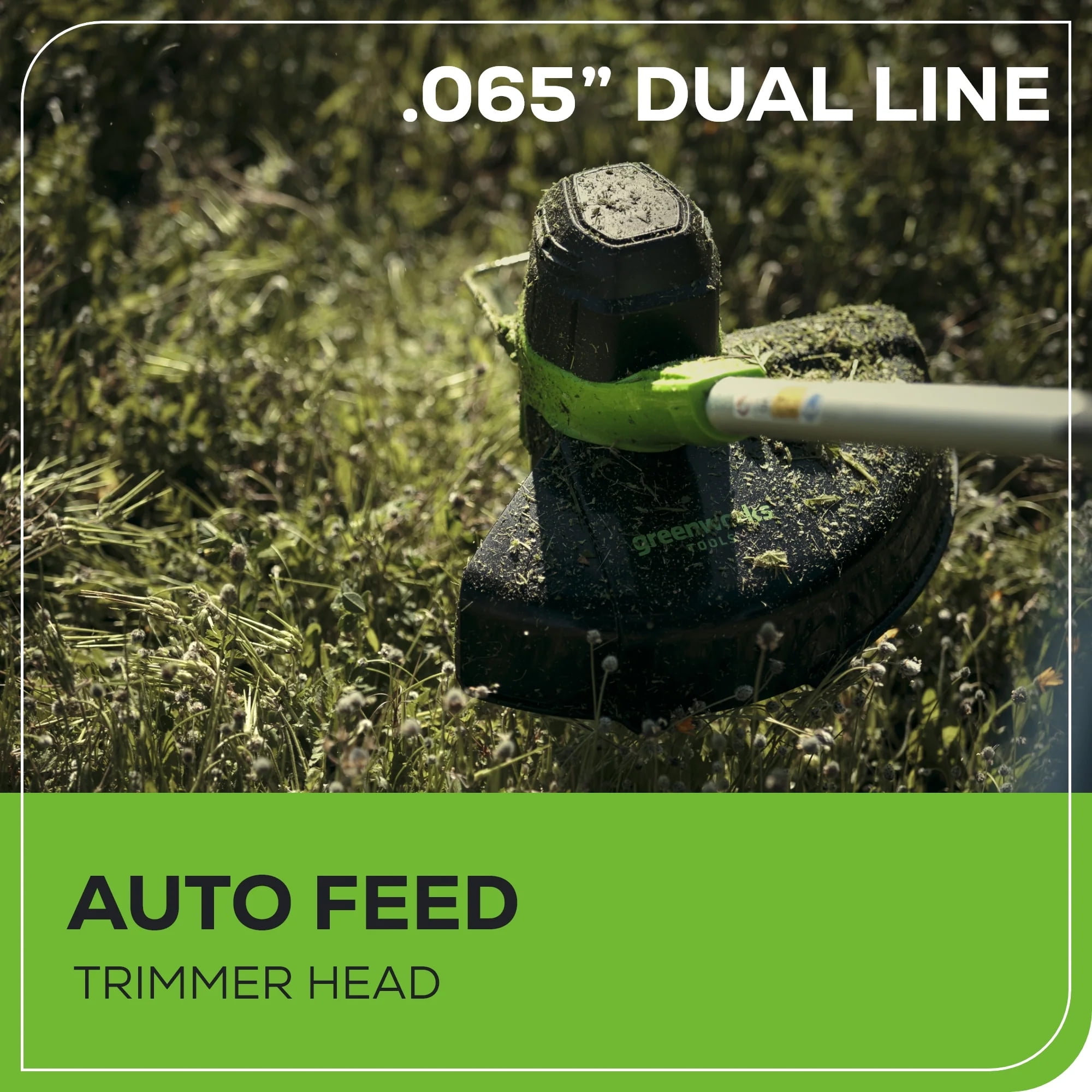 Greenworks 40V 12" Straight Shaft Cordless String Trimmer, Tool Only 2101602A