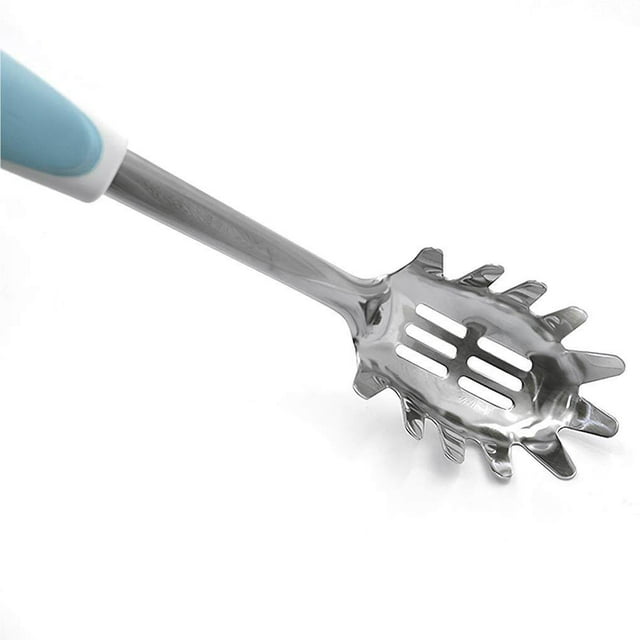 Spaghetti Spoon Stainless Steel Slotted Pasta slotted Spoon Comfortable Grip Design Pasta Server For Easy Kitchen Life