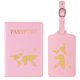 thumbnail image 1 of 2 passport holders Luggage tag, Passport holder and Set for couples Wedding party Honeymoon trips pink, 1 of 5
