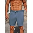 thumbnail image 3 of Pinspark Mens Lounge Sweat Shorts, 7" Casual Elastic Waist Gym Workout Shorts with Drawstring, 3 of 7