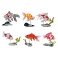 thumbnail image 3 of 6 piezas de figuras de pescado en miniatura adornos, accesorios de arte de animales marinos, colección realista con soporte, decoración de peces de Estilo B, 3 of 10