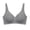 Gray, variant on Women’s Plus Size Seamless Bra Without Underwire Push up Wide Shoulder Straps Workout Sport Underwear Coffee XL