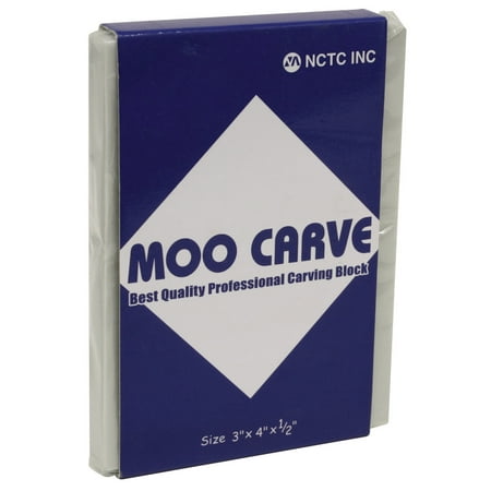 MOO Carving Block, 3" x .5" x 4"