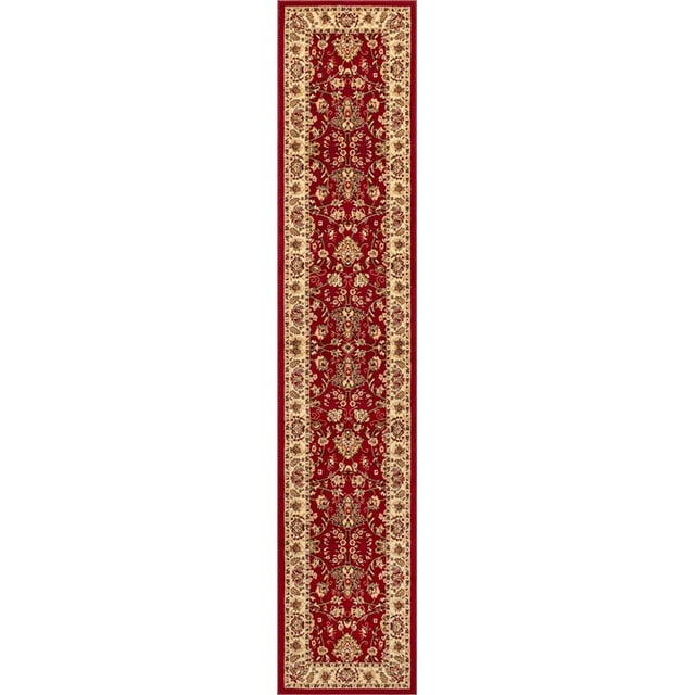 Unique Loom Sialk Hill Persian Floral Rug 2' 7 x 13' Runner Burgundy/Ivory